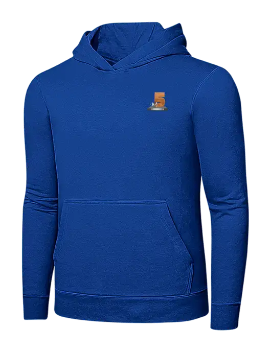 True Royal 7.8 oz Ring Spun Hooded Sweatshirt w/Hall of Fame Award Design Logo