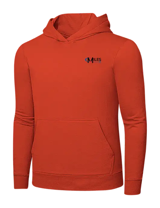 Orange 7.8 oz Ring Spun Hooded Sweatshirt w/Miles IT Logo