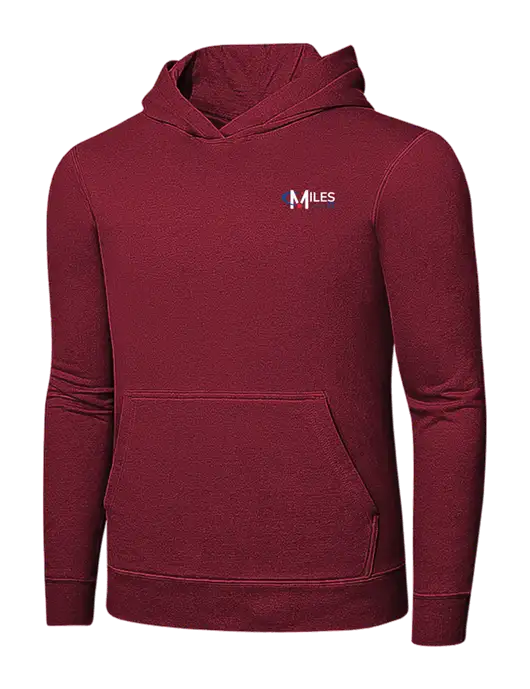 Dark Cardinal 7.8 oz Pullover Hooded Sweatshirt w/Miles IT Logo