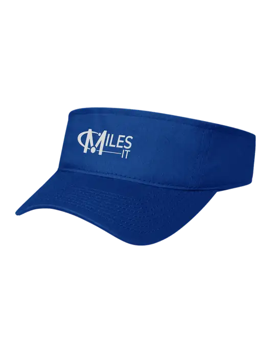 Royal Cap Visor w/Miles IT Logo
