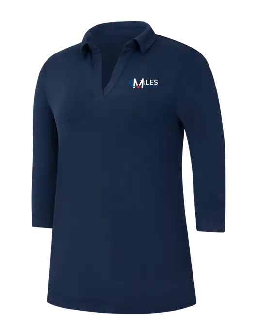 Navy Womens Luxe Knit Tunic w/Miles IT Logo