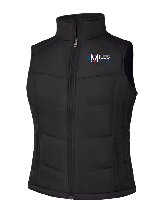 Womens Black/Black Vest w/Miles IT Logo