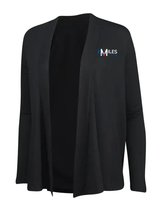 Black Womens Concept Cardigan w/Miles IT Logo