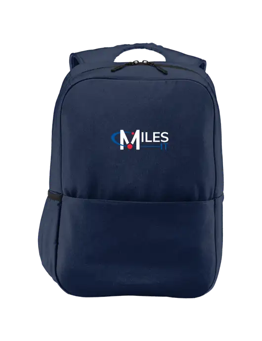 Access Square Laptop River Blue Navy Backpack w/Miles IT Logo
