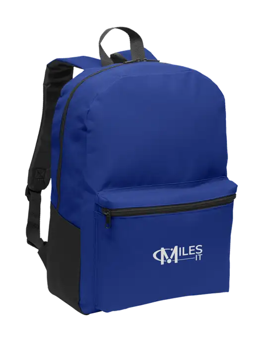 Casual Twilight Blue Lightweight Laptop Backpack w/Miles IT Logo