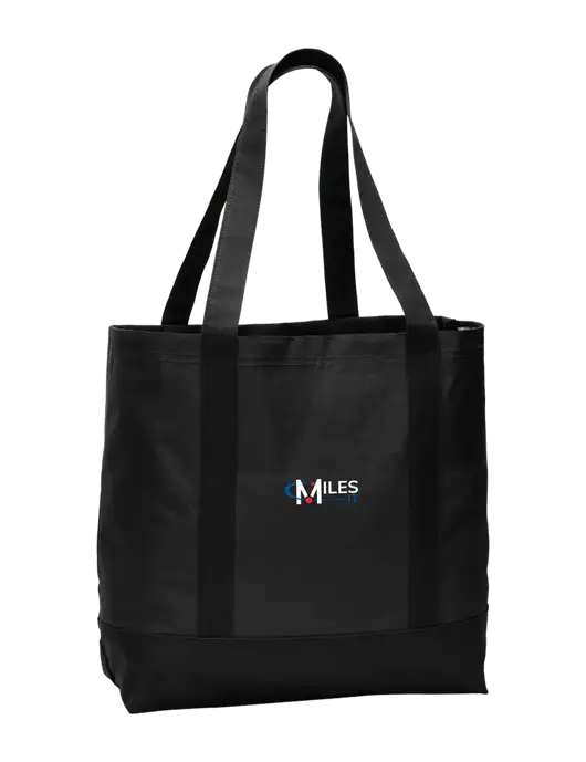 Carryall Black/Black Day Tote w/Miles IT Logo