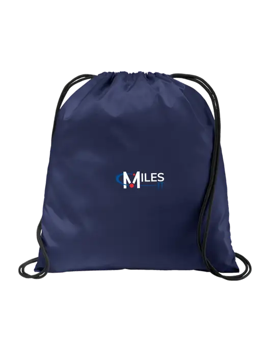 Drawstring  True Navy Cinch Pack w/Miles IT Logo