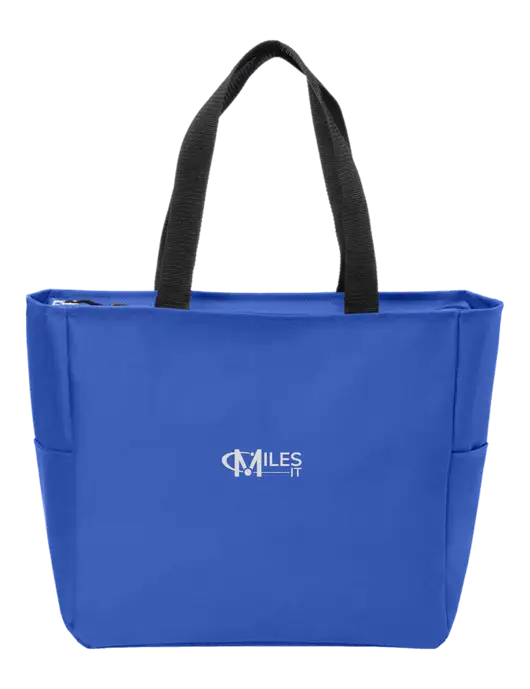 Everyday True Royal Zip Tote  w/Miles IT Logo