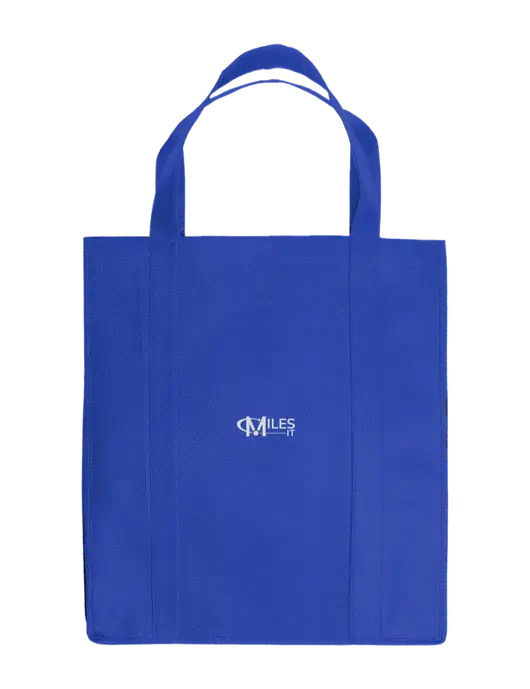 Eco Reusable Jumbo Royal Shopping Bag w/Miles IT Logo