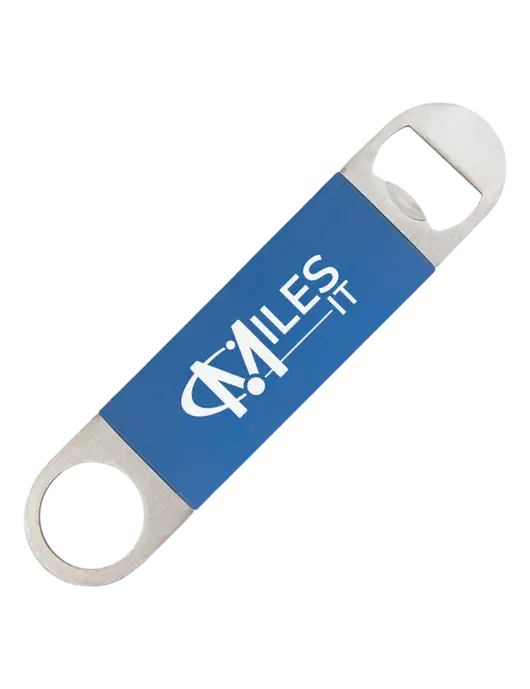 Royal Bottle Opener with Silicone Grip w/Miles IT Logo