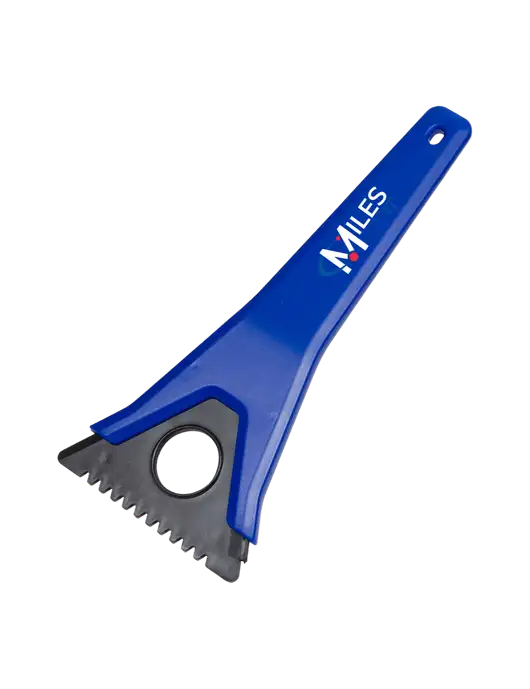 TriBlade Blue Windshield Scraper w/Miles IT Logo