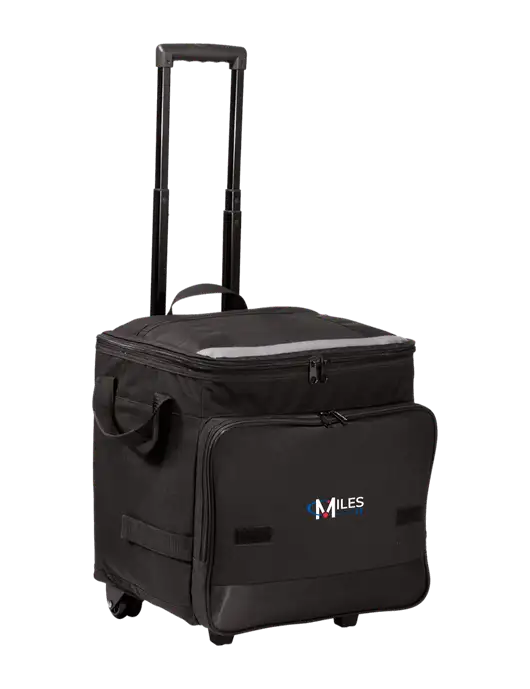 Black Rolling Cooler w/Miles IT Logo