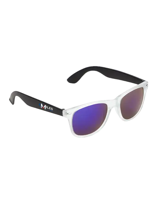 Key West Black Mirrored Sunglasses w/Miles IT Logo