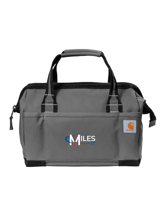 Carhartt Foundry Series 14” Grey Tool Bag w/Miles IT Logo