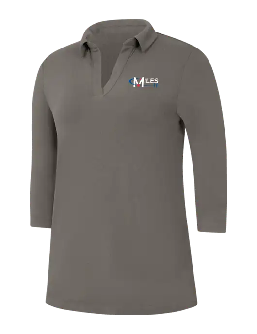 Womens Dark Grey Luxe Knit Tunic w/Miles IT Logo