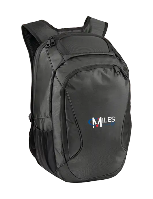 Stealth Dark Grey/Black Laptop Backpack w/Miles IT Logo