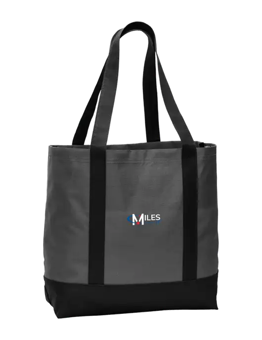 Carryall Charcoal/Black Day Tote Dark w/Miles IT Logo