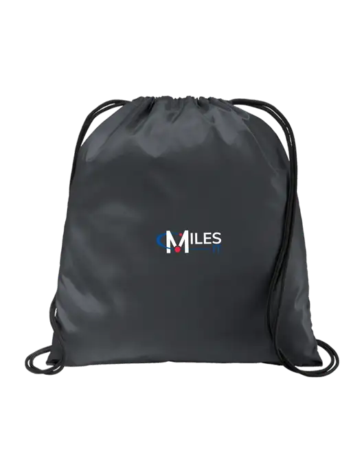 Drawstring  Graphite Grey Cinch Pack w/Miles IT Logo