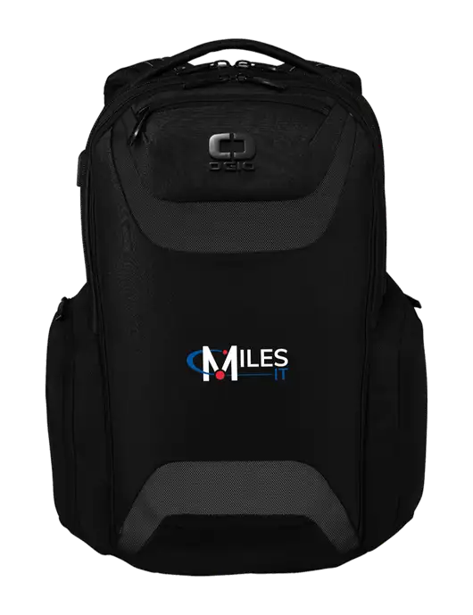 OGIO Black Charcoal Connected Pack w/Miles IT Logo