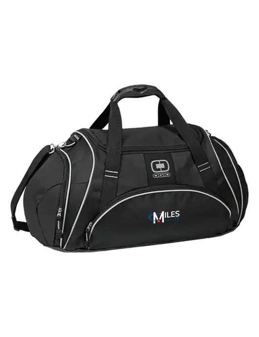 OGIO Black Crunch Duffel
 w/Miles IT Logo
