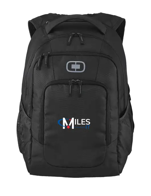 OGIO Black Logan Laptop Backpack
 w/Miles IT Logo