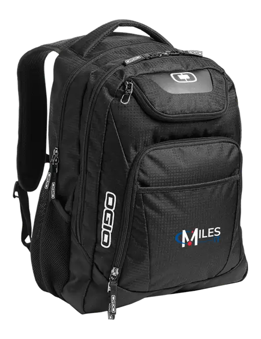 OGIO Black/Silver Excelsior Laptop Backpack w/Miles IT Logo