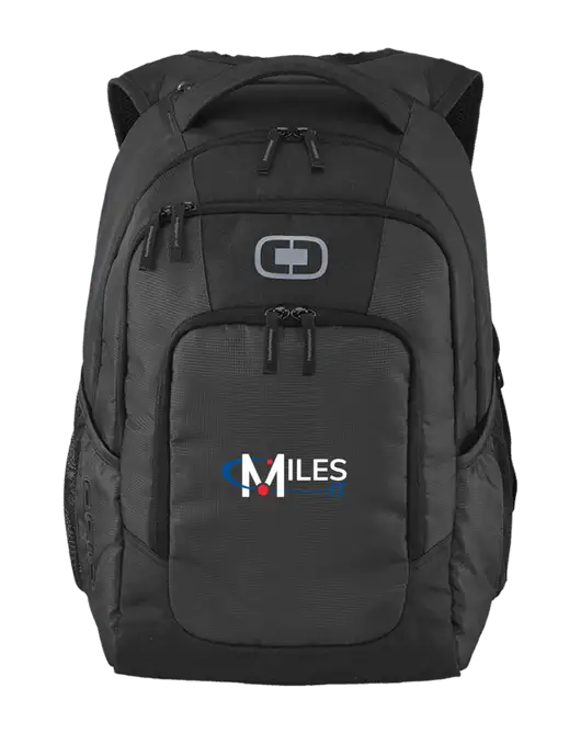 OGIO Diesel Grey Logan Laptop Backpack
 w/Miles IT Logo
