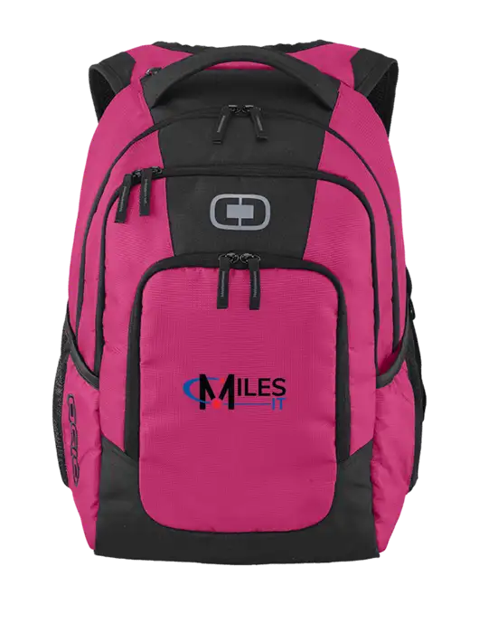 OGIO Flush Pink Logan Laptop Backpack
 w/Miles IT Logo