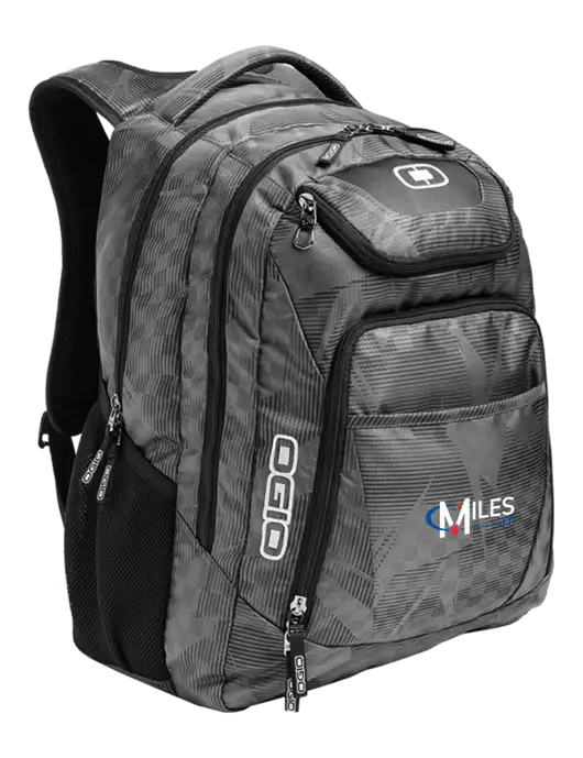OGIO Race Day Silver Excelsior Laptop Backpack w/Miles IT Logo