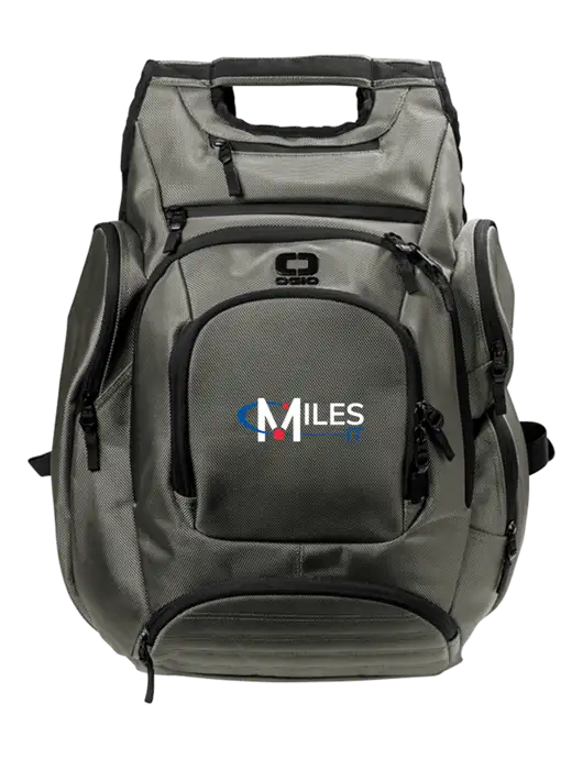 OGIO Medium Grey Metro Ballistic Laptop Backpack w/Miles IT Logo