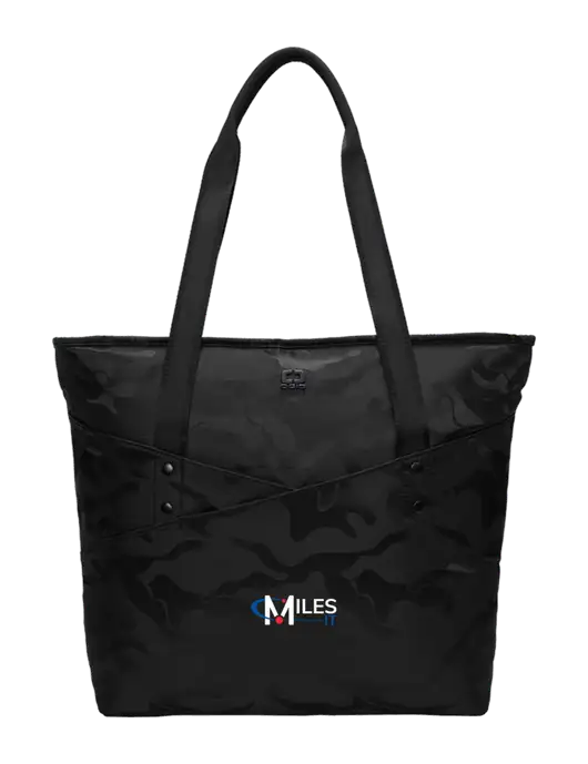 OGIO Black Camo Downtown Tote 
 w/Miles IT Logo